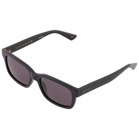 FX04960B Gucci Grey Rectangular Men's Sunglasses GG1583S 001 56 GG1583S 001 56 - Picture 5 of 6